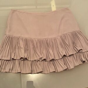 BCBG Max Azria Hazelnut Pleated Mini Skirt | 12